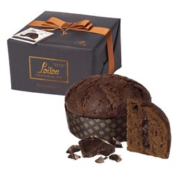 102679 Panettone BlackHabana - Linea Top - cioccolato/rum - 600 gr - Loison