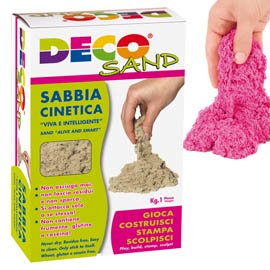 Sabbia cinetica Deco Sand - 1 kg - fucsia - Deco