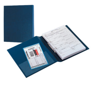 Raccoglitore Sanremo 2000 - 22 x 30 cm - 2 anelli a D 25 mm - dorso 4 cm - blu - Sei Rota