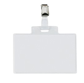 Portanome Pass 4E - clip in metallo - c/cartoncino - 11 x 7 cm - Sei Rota - conf. 100 pezzi