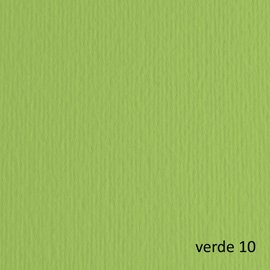 Cartoncino Elle Erre - 70 x 100 cm - 220 gr - verde pisello 110 - Fabriano - blister 10 fogli