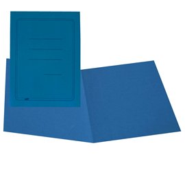 Cartellina semplice con stampa - 145 gr - 25 x 34 cm - azzurro - cartoncino manilla - Cartotecnica del Garda - conf. 100 pezzi