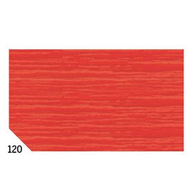 Carta crespa - 50 x 250 cm - 48 gr - rosso 120 - Rex Sadoch - conf.10 rotoli