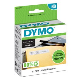 Rotolo 500 etichette LW 113550 - 19 x 51 mm -carta - multiuso - removibile - bianco - Dymo