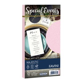 Busta Special Events - 110 x 220 mm - 120gr - rosa - Favini - conf. 10 buste