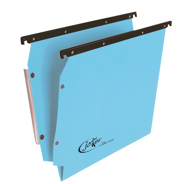 54891 Cartella sospesa Joker - armadio - interasse 33 cm - fondo V - 33 x 28 cm - blu - Bertesi