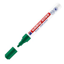 56807 Marcatore a gesso liquido 4095 - punta tonda - da 2 a 3mm - verde - Edding