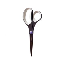 57826 Forbici Titanium No Stick - 20 cm - impugnatura asimmetrica - lama in titanio con rivestimento antiadesivo - nero - Scotch