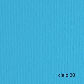 Cartoncino Elle Erre - 70 x 100 cm - 220 gr - cielo 120 - Fabriano - blister 10 fogli