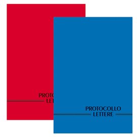 Registro protocollo lettere ricevute/spedite - uso mano - 21 x 31cm - 100 fogli - BM