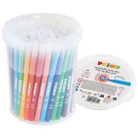 70979 Pennarelli punta fine - colori assortiti - Primo - secchiello 96 pezzi