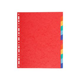 71843 Separatore Forever - 12 tacche - cartoncino riciclato 220 gr - A4 maxi - multicolore - Exacompta
