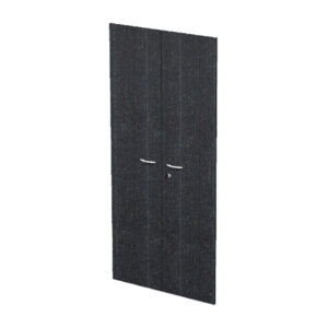 Coppia ante Easy - per mobile alto - 80 x 175 cm - spessore 18 mm - melaminico - nero venato