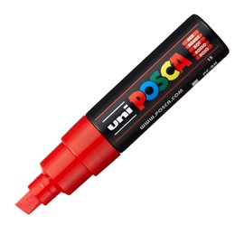 Marcatore a base d'acqua Uni Posca PC8K  - punta a scalpello 8