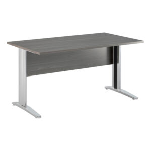 Scrivania lineare Easy - 140 x 80 x 72 cm - Frassino toscano/grigio cromato