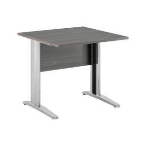 Scrivania lineare Easy - 80 x 80 x 72 cm - Frassino toscano/grigio cromato