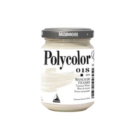 85211 Colore vinilico Polycolor - 140 ml - bianco titanio - Maimeri