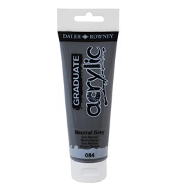 85490 Colore acrilico fine Graduate - 120 ml - grigio neutro - Daler Rowney