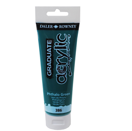 85505 Colore acrilico fine Graduate - 120 ml - verde ftalo - Daler Rowney