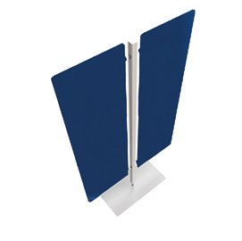 Piantana Moody - a 2 pannelli - H 140 cm - blu