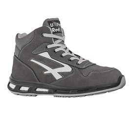 Calzatura di sicurezza Infinity S3 - pelle nabuk naturale - taglia 38 - grigio - U-Power