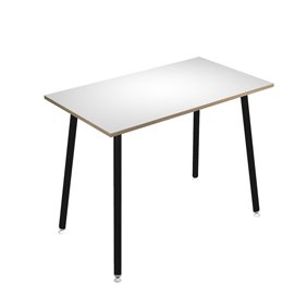 Tavolo alto Skinny Metal - 180 x 80 x 105 cm - nero/bianco