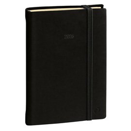 Agenda settimanale Ministro Prestige 2026 - 16 x 24 cm - silk nero - Quo Vadis