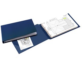 Raccoglitore Sanremo 2000 - 42 x 30 cm album - 4 anelli a D 40 mm - dorso 5