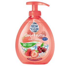Sapone Gel - liquido - fragola/ciliegia - 300 ml - Fresh&Clean