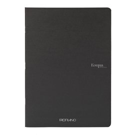 Maxiquaderno Ecoqua original PM - A4 - 90 gr - 1 rigo - 40 fogli - nero - Fabriano