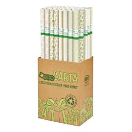 Rotolo carta regalo Erba - 70 cm x 2 m - fantasie assortite - Rex Sadoch