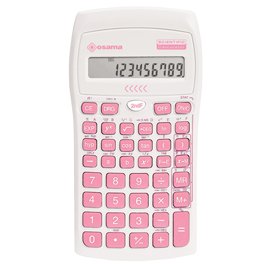 Calcolatrice scientifica OS 134/10 BeColor - bianco - tasti rosa - Osama