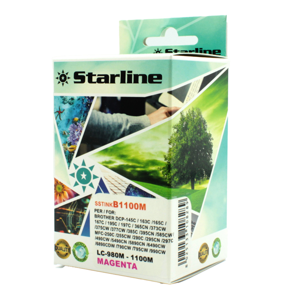SSTINKB1100M Starline - Cartuccia ink - per Brother - Magenta - LC980M - 16ml