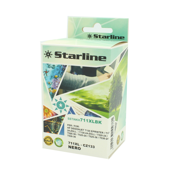 SSTINKH711XLBK Starline - Cartuccia ink Compatibile - per HP 711 - Nero - CZ133A - 73ml