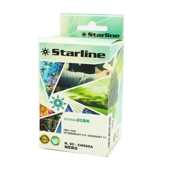 SSTINKH82BK Starline - Cartuccia ink Compatibile per HP N.82 - Nero - 69ml
