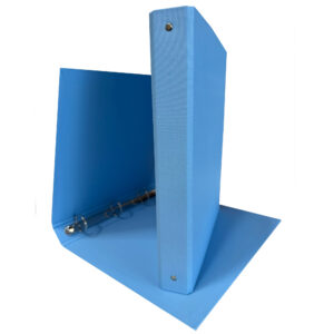 Raccoglitore King - 22 x 30 cm - 4 anelli tondi 30 mm - dorso 4 cm - rivestimento in PP - azzurro - Starline