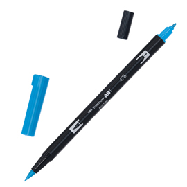 100042 Pennarello Dual Brush 476 - cyan - Tombow