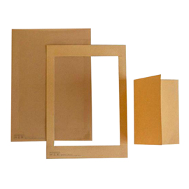 100075 Cartoncino prefustellato - 117 x 170 mm - avana - Kartos - conf. 10 pezzi