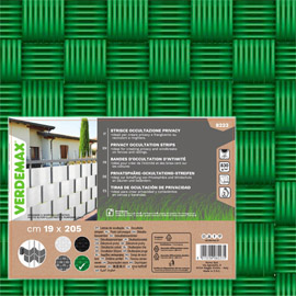 100460 Striscia di occultazione privacy - 19 x 205 cm - PVC - verde - Verdemax