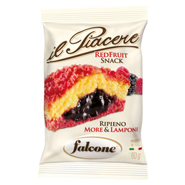 100497 Il Piacere Red Fruit Snack - more e lampone - 60 gr - Falcone