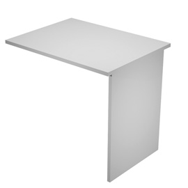 100793 Allungo reversibile dx/sx per scrivanie Easy - 80 x 60 cm - con fianchi pannello - grigio