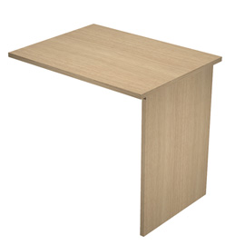 100794 Allungo reversibile dx/sx per scrivanie Easy - 80 x 60 cm - con fianchi pannello - rovere