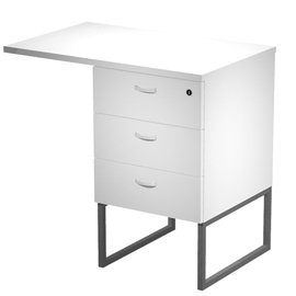 100941 Cassettiera Essence - 3 cassetti - con supporto metal e top - 41