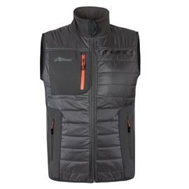 Gilet Wall - taglia M - PL - grigio/arancio - U-Power