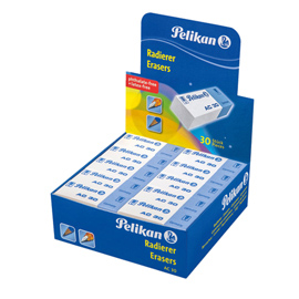 101784 Gomma AC30 - bianca e blu - Pelikan - conf. 30 pezzi