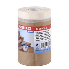 101972 Bobina nastro adesivo e telo in carta - 18 cm x 20 m - Geko