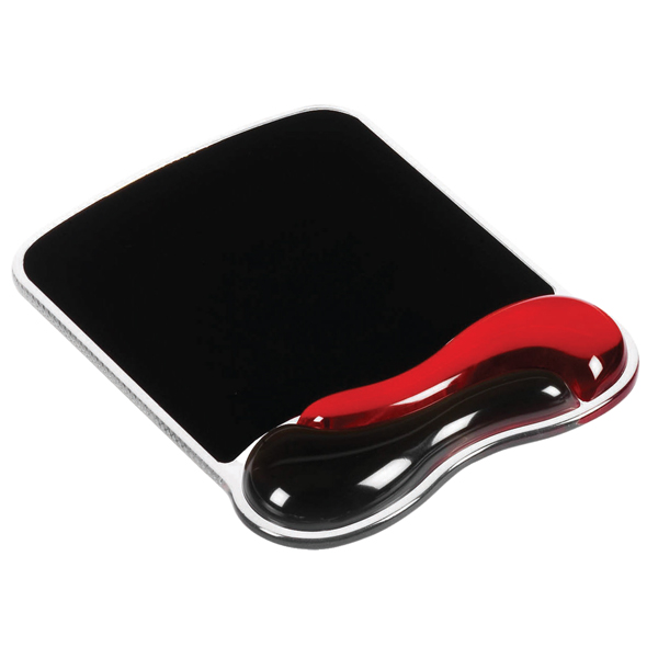 102309 Tappetino Duo Gel - per mouse - rosso/fumo - Kensington