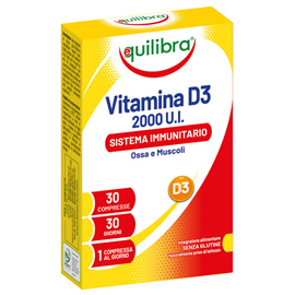 102766 Integratore Vitamina D3 - 2000 UI - sistema immunitario