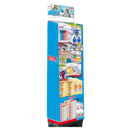 Espositore da terra - nastri e accessori - 161 x 40 x 30 cm - Tesa