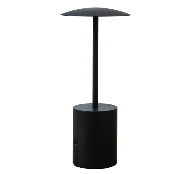 103036 Lampada da tavolo Rocket - a led - alluminio - nero - King Collection